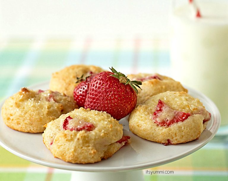 Strawberry Yogurt Cookies (Healthier Desserts Recipe)