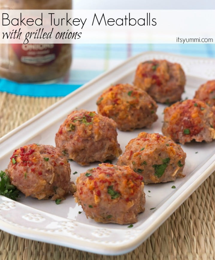 These baked turkey meatballs from @itsyummi are perfect as an appetizer OR a main dish!