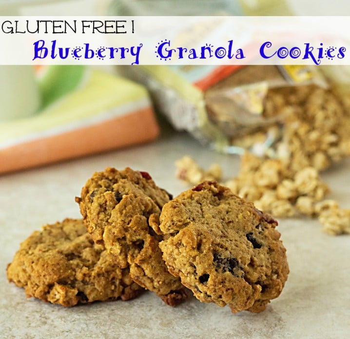 Gluten-Free Blueberry Granola Cookies | ItsYummi.com