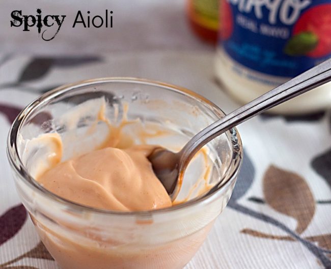 Spicy Aioli for Spicy Ranch Burgers from ItsYummi #RollIntoSavings #shop