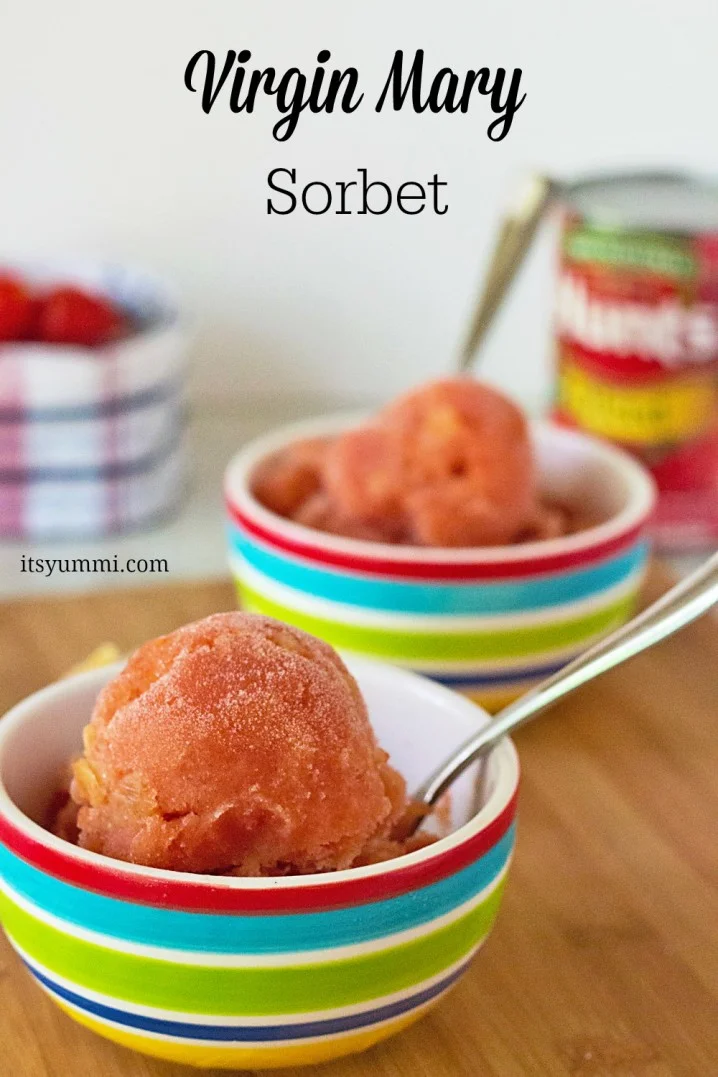 What an awesome summer dessert #recipe! Virgin Mary Sorbet from ItsYummi.com #DinnerDone #shop