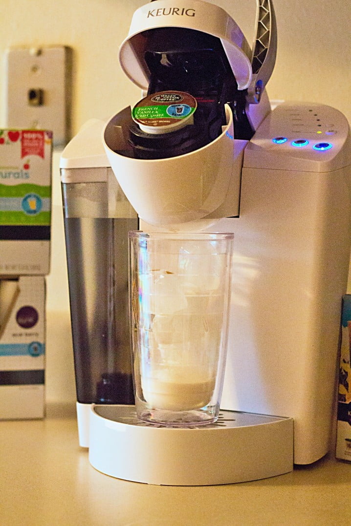 A Keurig coffee machine is my favorite way to make iced coffee and other brewed beverages over ice! #BrewItUp #BrewOverIce #shop