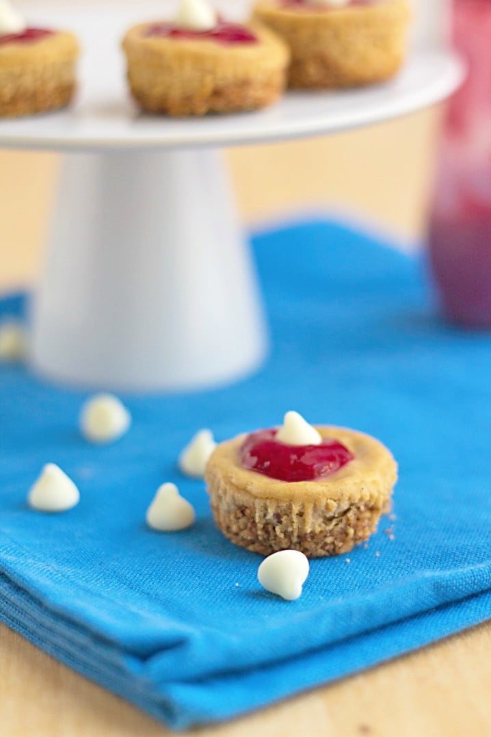 These Raspberry Almond Low Carb Cheesecake Bites are so creamy & sweet, you'd never guess that they're low carb!