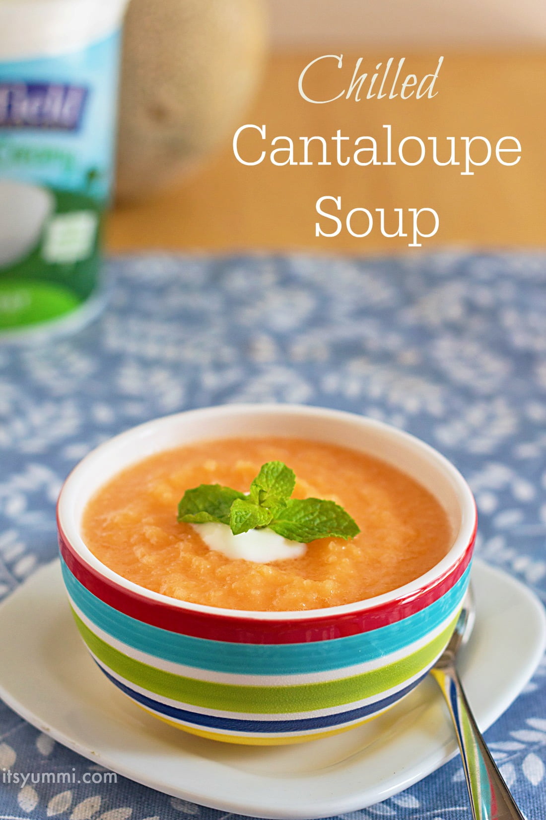 Chilled Cantaloupe Soup Recipe {Summer Soup Series} Its Yummi