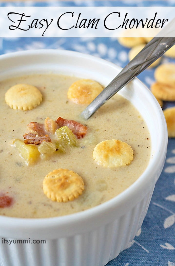 Quick & Easy Clam Chowder recipe from ItsYummi.com - ingredients purchased with #WalgreensPaperless coupons! #shop