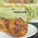 Pumpkin Bacon Streusel Muffins from @itsyummi for #baconmonth