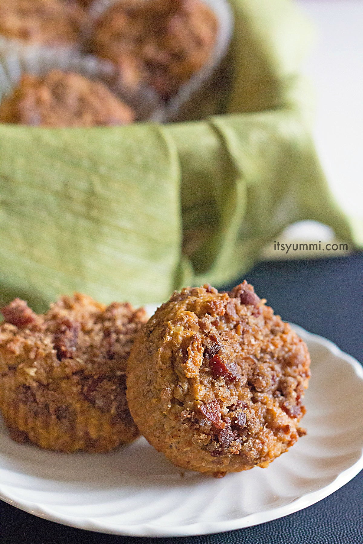 Pumpkin Muffins with Bacon Streusel Its Yummi Bites of food and life