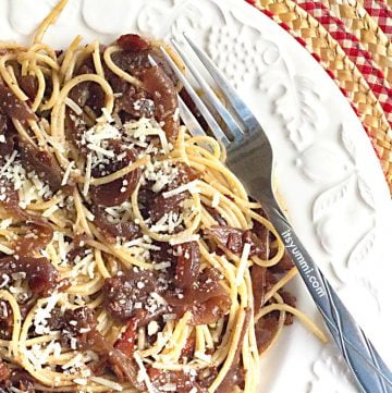 Brown Butter Bacon Pasta - Get the recipe from itsyummi.com