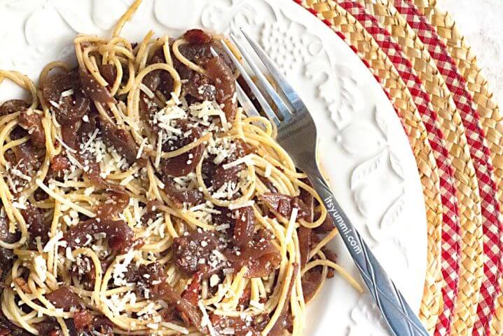 Brown Butter Bacon Pasta - Get the recipe from itsyummi.com