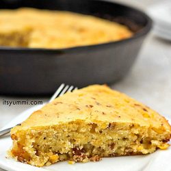 Bacon Cheddar Cornbread from ItsYummi.com