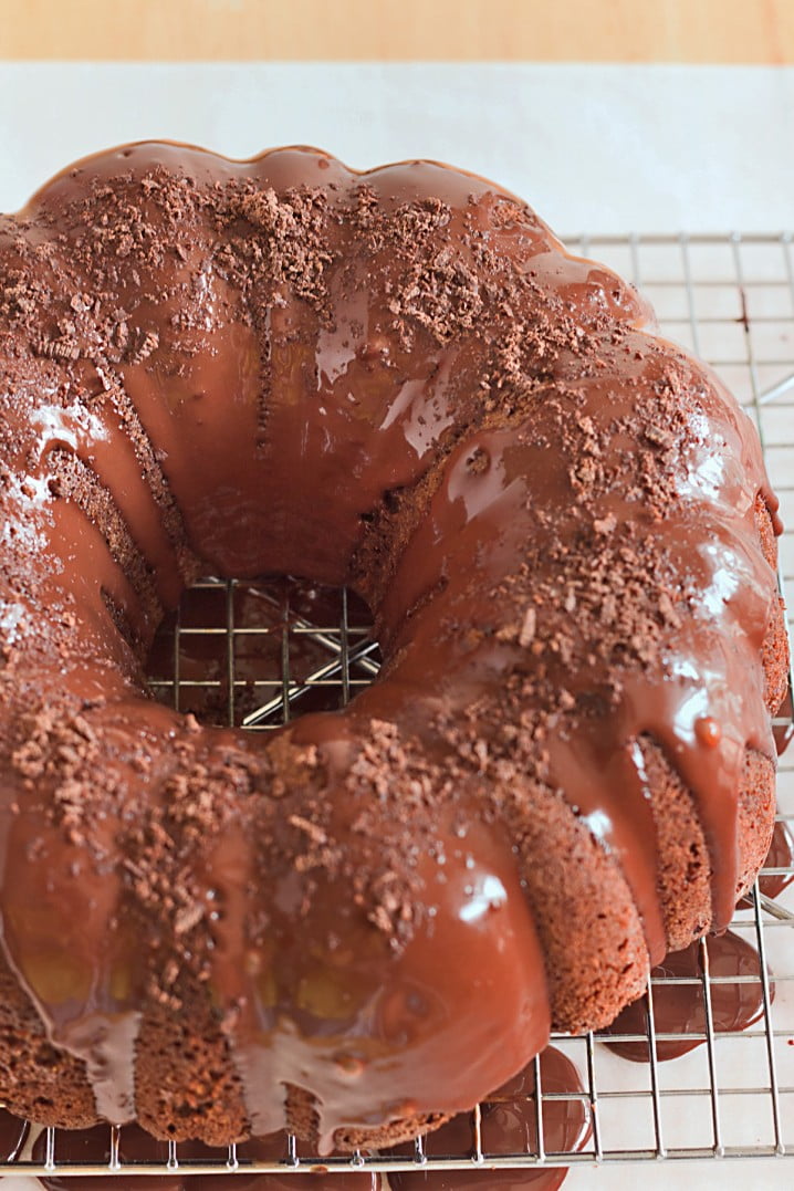 Double Chocolate Bundt Cake, from ItsYummi.com