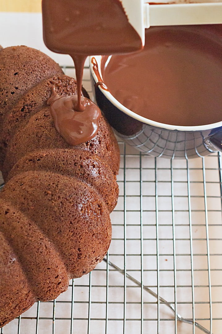 Double Chocolate Bundt Cake, from ItsYummi.com