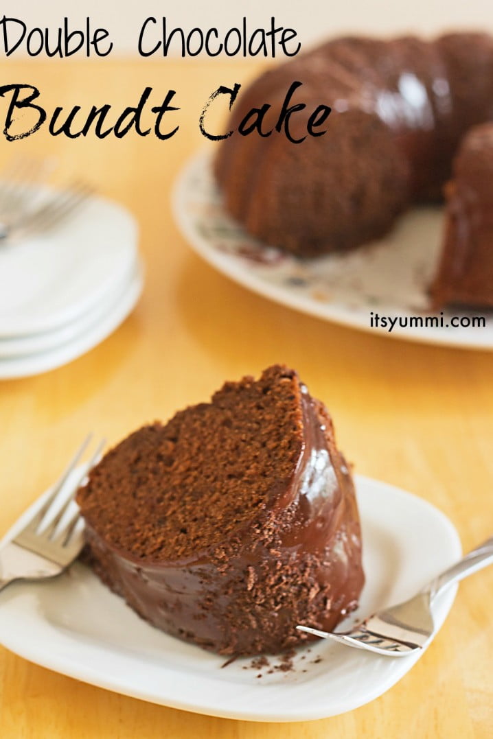 Double Chocolate Bundt Cake, from ItsYummi.com