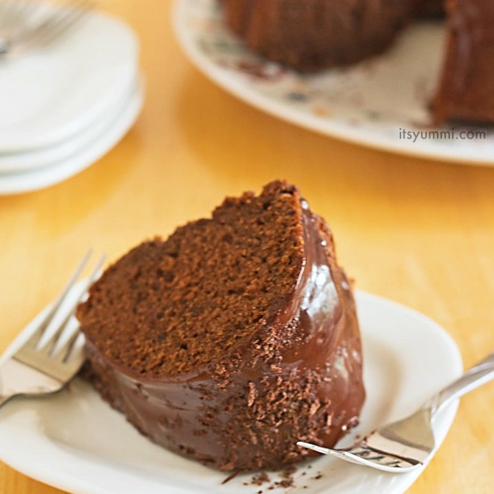 Double Chocolate Bundt Cake Recipe, from ItsYummi.com