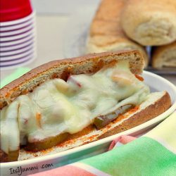 Recipe for Slow Cooker Italian Meatball Sandwiches - my favorite game day food!