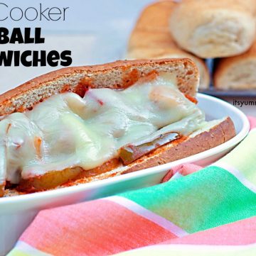 Slow Cooker Meatball Sandwiches Recipe, from ItsYummi.com