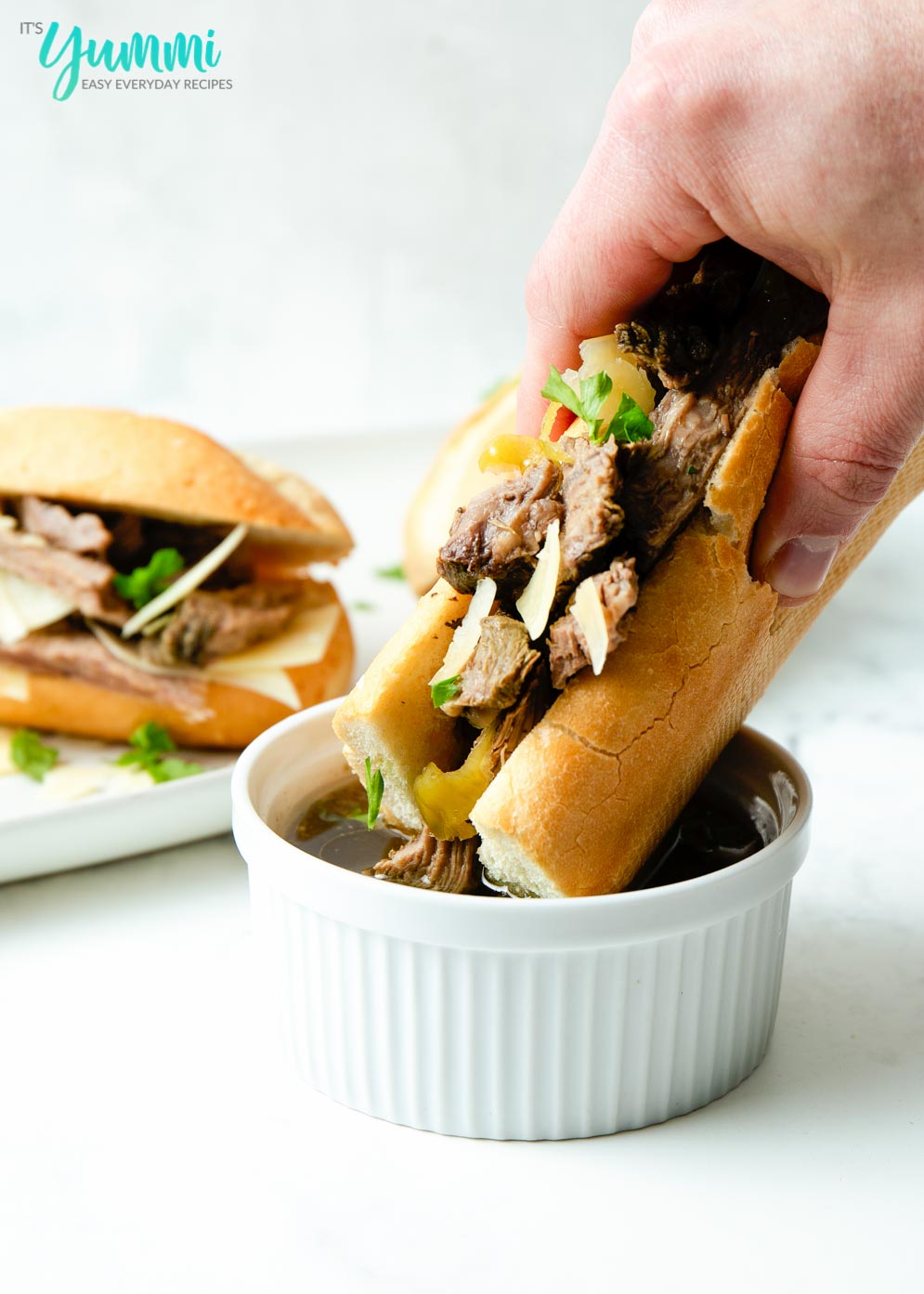 Slow Cooker Italian Beef Sandwiches