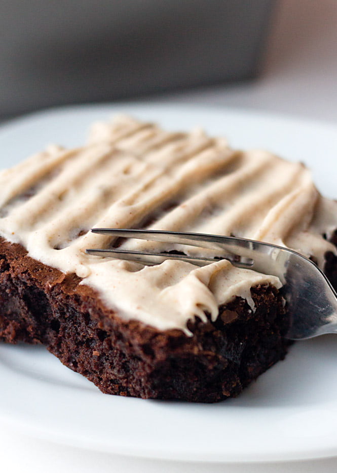 Pumpkin Cream Cheese Frosted Brownies
