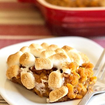 Canned Sweet Potato Casserole with Marshmallows | Its Yummi