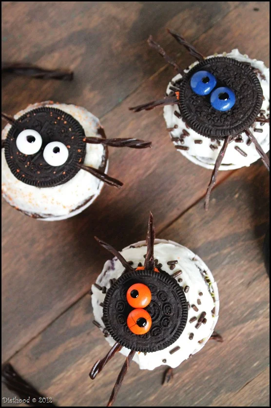 15 Fun Food Creations for Halloween, including Spider Oreo Cupcakes from Diethood - find them all on ItsYummi.com