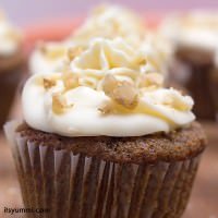 carrot cake cupcake for Easter dessert