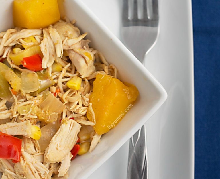 Healthy Slow Cooker Mango Chicken