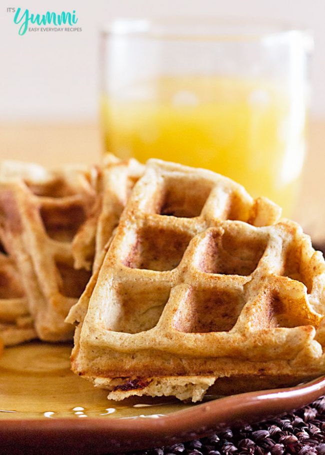 Whole Wheat Waffles made in the Blender Easy Recipes by Its Yummi