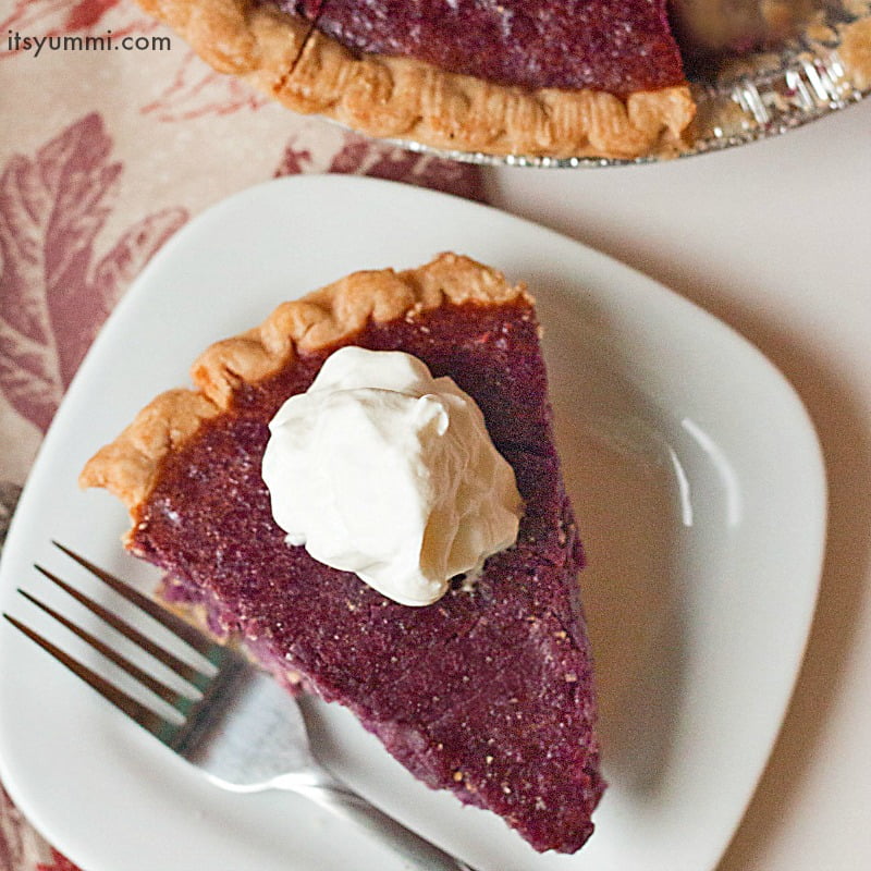 purple sweet potato pie recipe