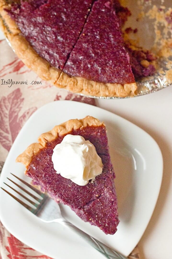 Purple sweet potato pie recipe, This southern classic dessert was made using gorgeous purple sweet potatoes. Get the recipe on ItsYummi.com