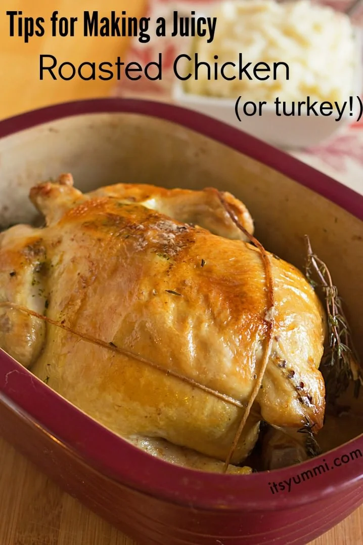 Get Chef Becca's tips for roasting a whole chicken or turkey, and how to make delicious gravy!