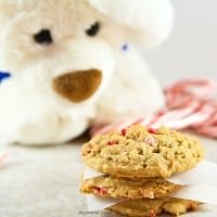 Cookie Butter Peppermint Chip Cookies - my favorite chewy, sweet cookie. Kids AND adults love 'em!