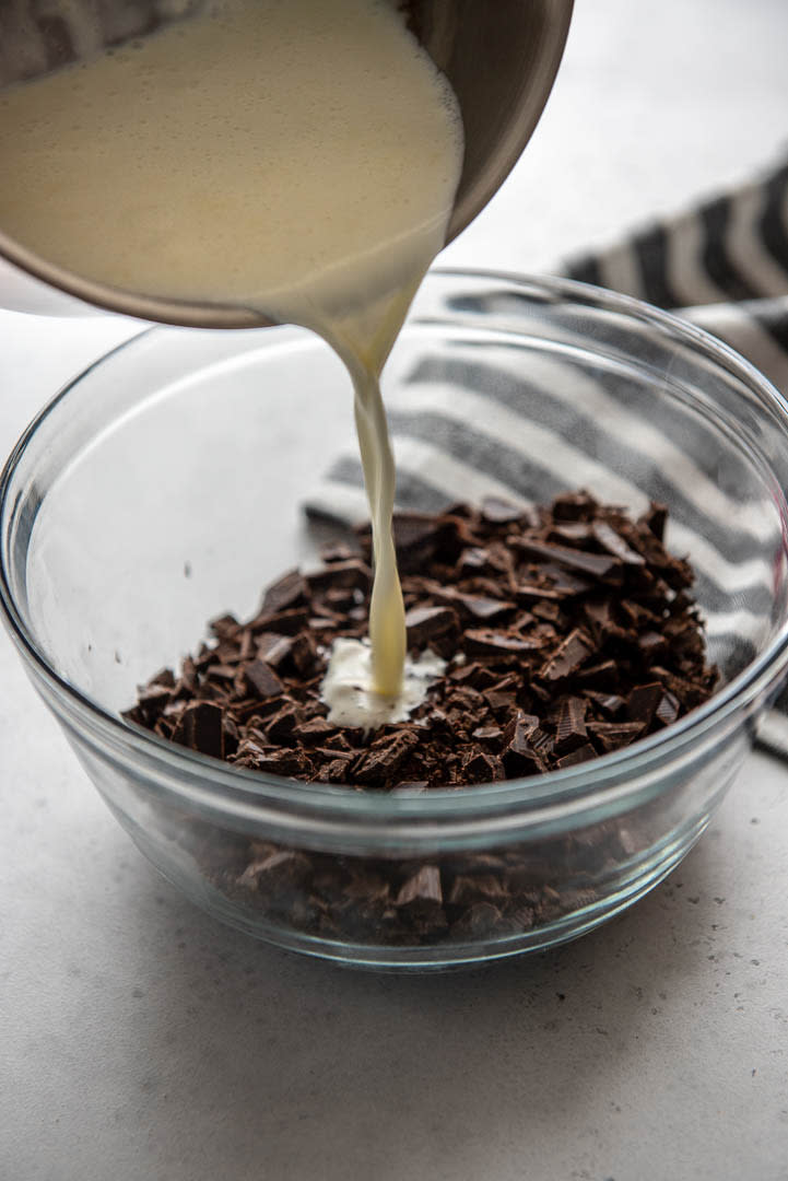 Learn how to make chocolate ganache without cream! Make chocolate ganache with milk instead. 3 simple ingredients! #chocolateganache #dessertrecipesLearn how to make chocolate ganache without cream! Make chocolate ganache with milk instead. 3 simple ingredients! #chocolateganache #dessertrecipes #dessertsauces making chocolate ganache with milk