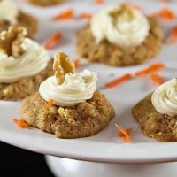 Carrot Cake Cookies with Cream Cheese Frosting
