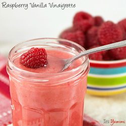 Raspberry Vanilla Vinaigrette Dressing Recipe - fresh, tangy, and fruity!