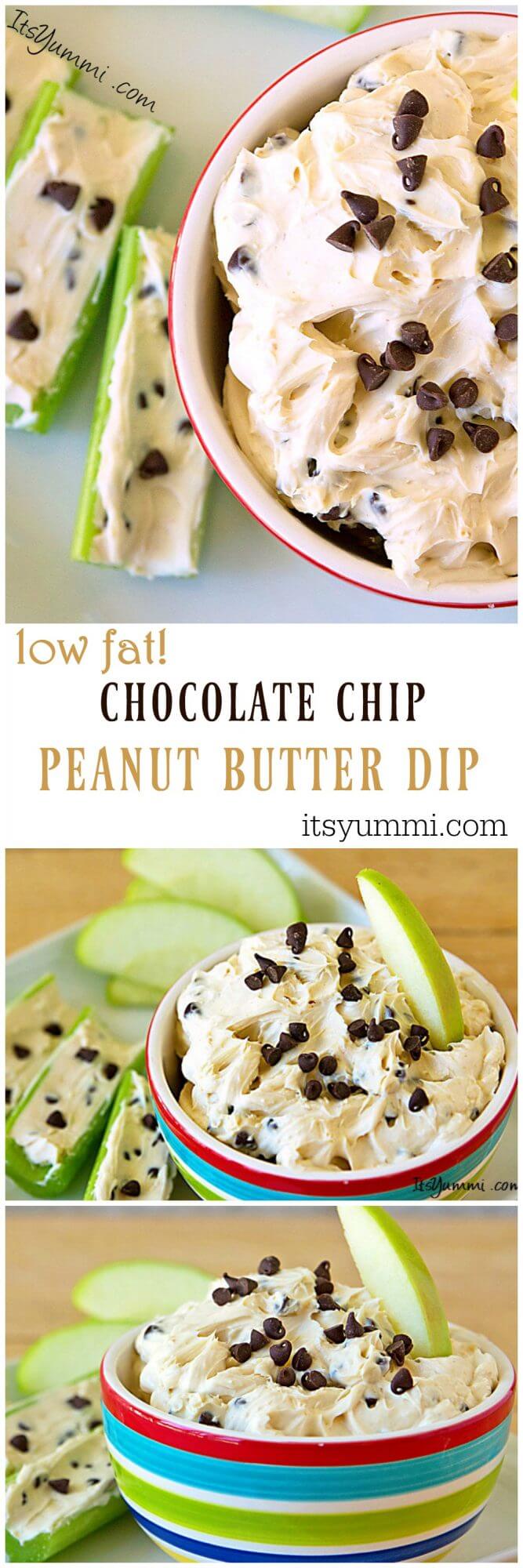 Healthier Chocolate Chip Peanut Butter Dip Recipe It's Yummi