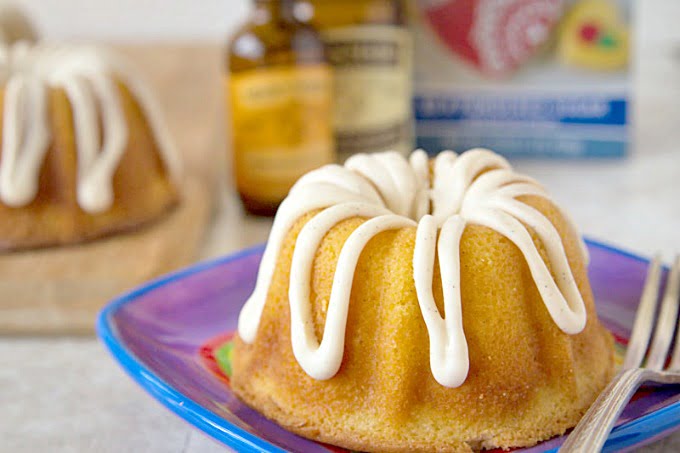 Mini Creamsicle Bundt Cake