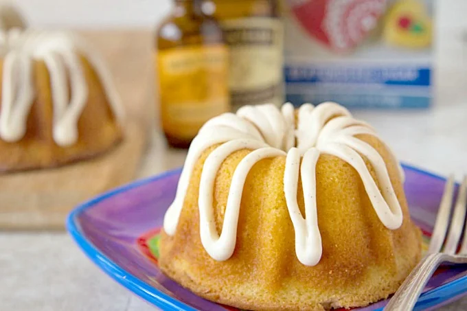 Mini Creamsicle Bundt Cake