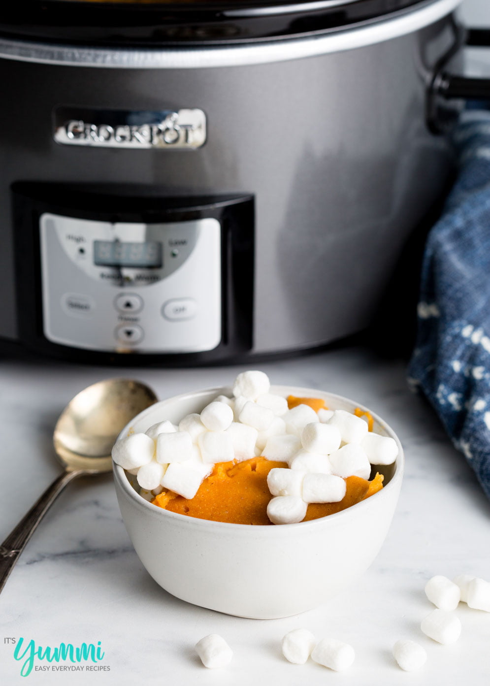 Crustless Pumpkin Pie with Marshmallows