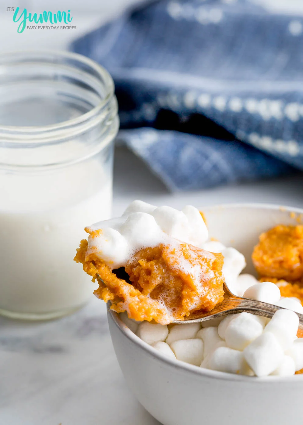 Crustless Pumpkin Pie with Marshmallows
