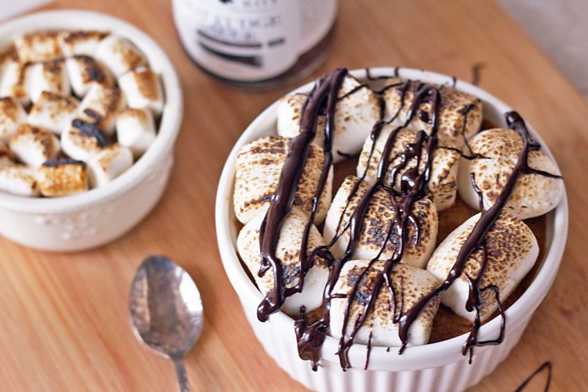 Crustless Pumpkin Pie with Toasted Marshmallows slow cooker recipe