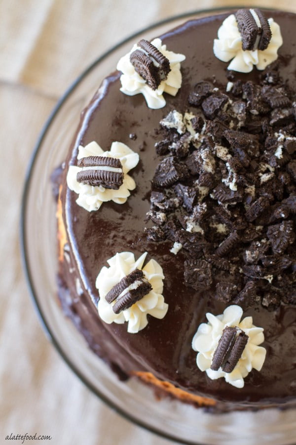 Gorgeous Chocolate Ganache Desserts Collection, including Triple Layer Oreo Cake - recipe from A Latte Food