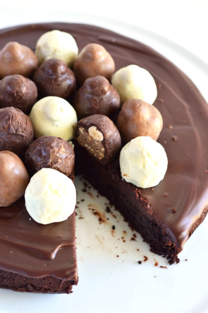 Gorgeous chocolate ganache desserts Collection, including Flourless chocolate truffle cake from What the Fork Food Blog