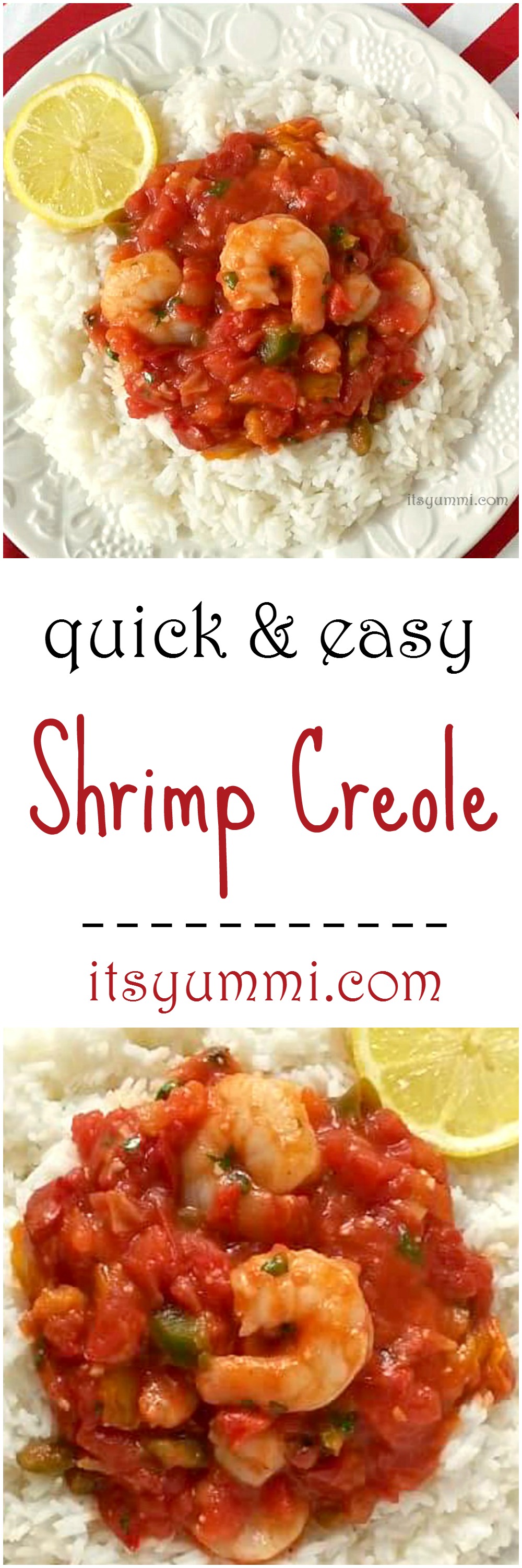 Shrimp Creole Recipe {Dinner Under 30 Minutes} | Its Yummi