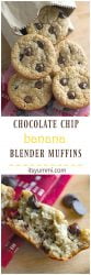Gluten Free Chocolate Chip Banana Blender Muffins - I love these quick bread muffins! The batter is made in a blender, so there's less mess, and they bake up in about 15 minutes. - Recipe on itsyummi.com