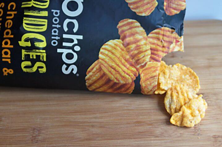 Pop Chips Ridges - Cheddar Sour Cream Flavor - a healthy back to school snack!