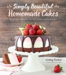 Cover of the cookbook, Simply Beautiful Homemade Cakes