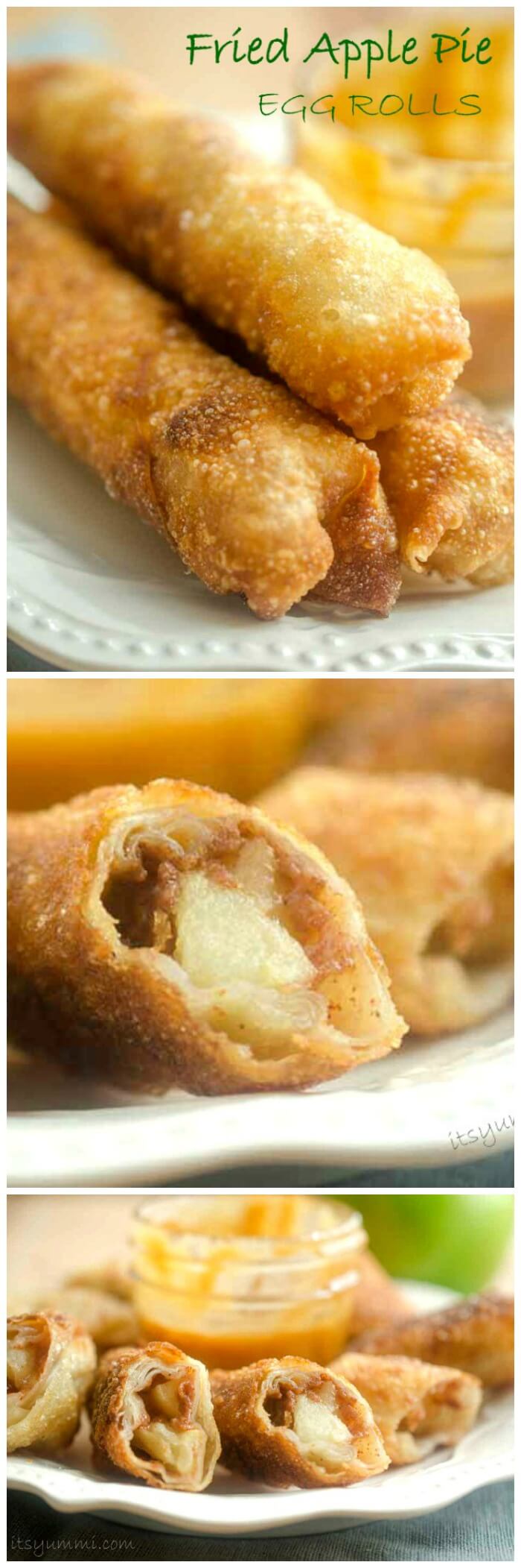 fried apple pie egg rolls