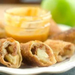 Fried Apple Pie Egg Rolls Dessert