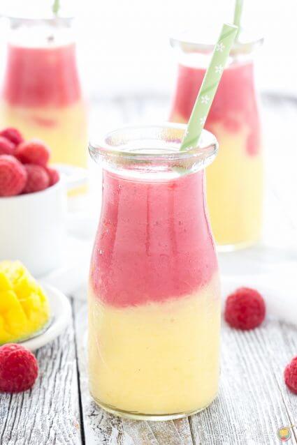 Raspberry Mango Yogurt Smoothie, from Cooking on the Front Burner