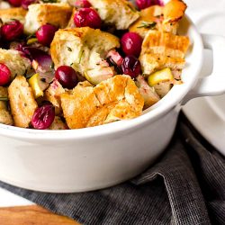 The best cranberry sausage stuffing I've ever made!